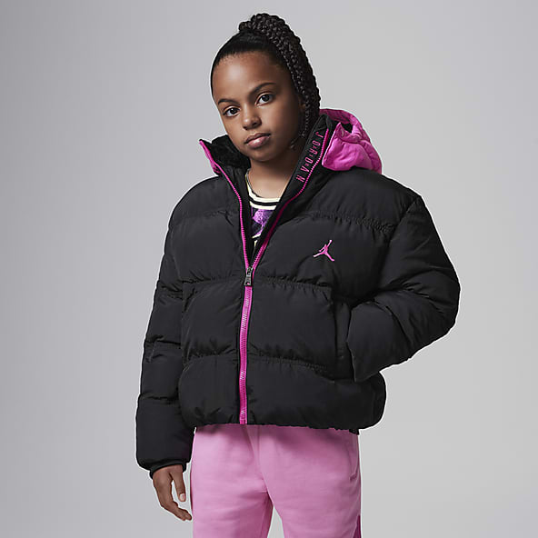 Girls Black Coats Jackets. Nike IE